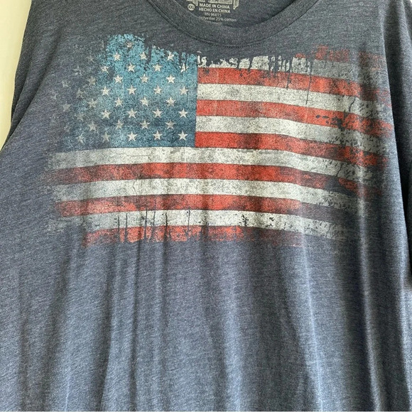 Galt USA Men’s Flag T-Shirt Size XXL Blue Red White American Patriotic Patriot - Picture 3 of 5
